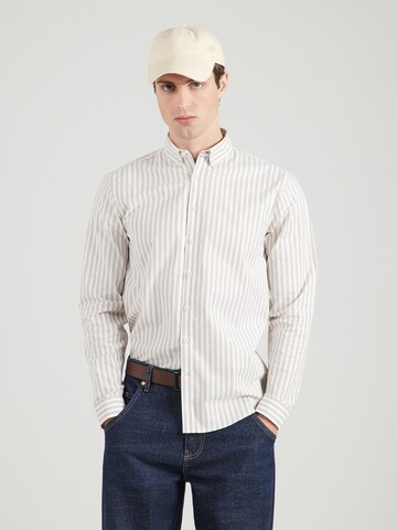 Lindbergh Regular fit Skjorta i beige: framsida