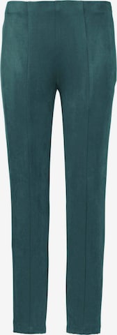 Goldner Pleat-Front Pants in Green: front