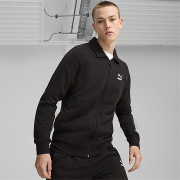 PUMA Trainingsjacke 'T7' in Schwarz