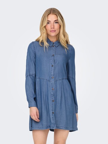 Robe-chemise 'ONLCHARIS' ONLY en bleu : devant