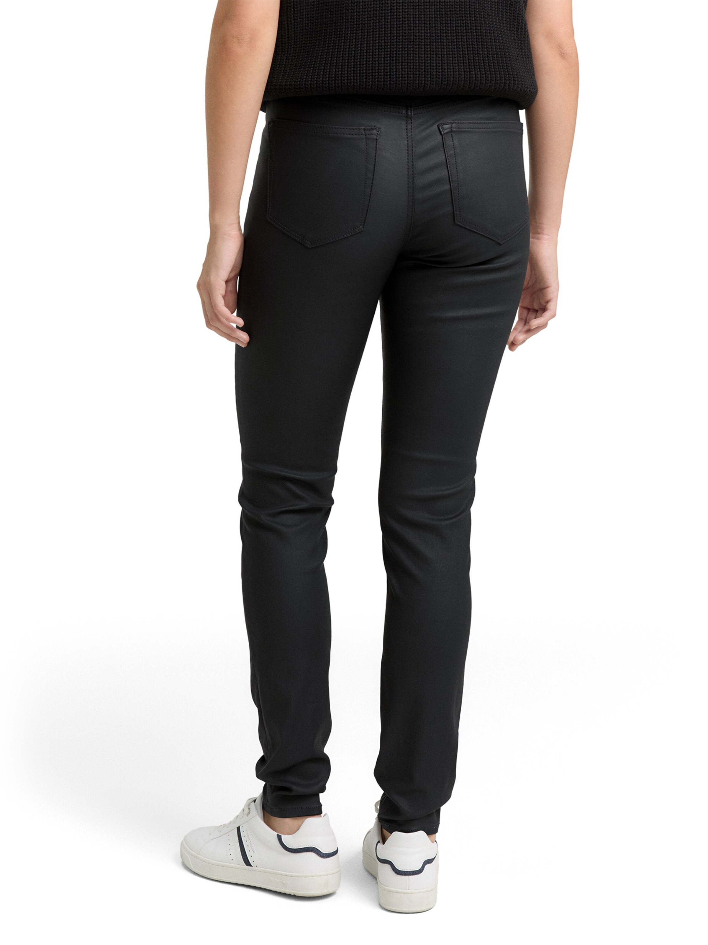 TOM TAILOR DENIM Skinny Jeans 'NELA' in Zwart