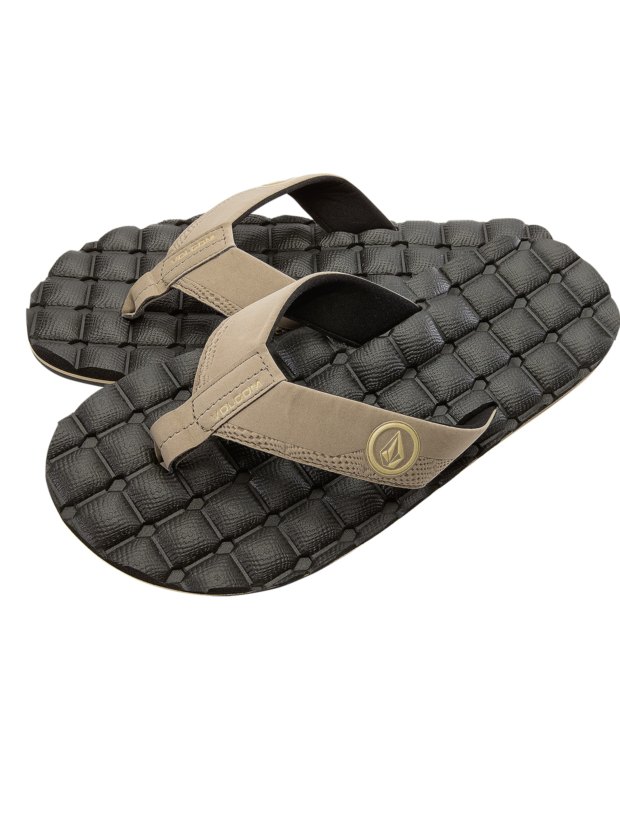 Tongs ' RECLINER ' Volcom en beige