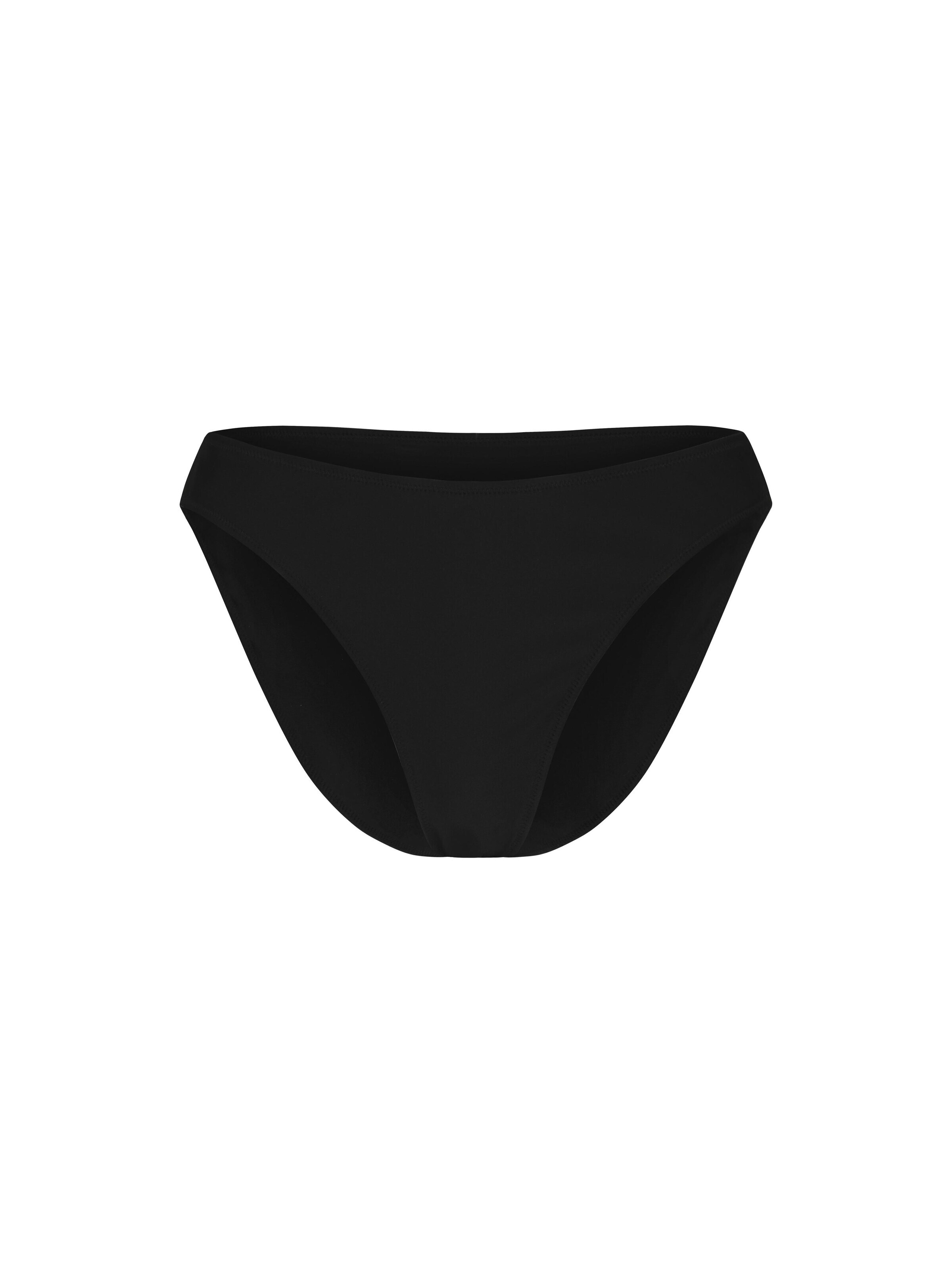 cfab (formerly creamy fabrics) - Braga de bikini 'Tie Bikini Bottom' en negro: frente