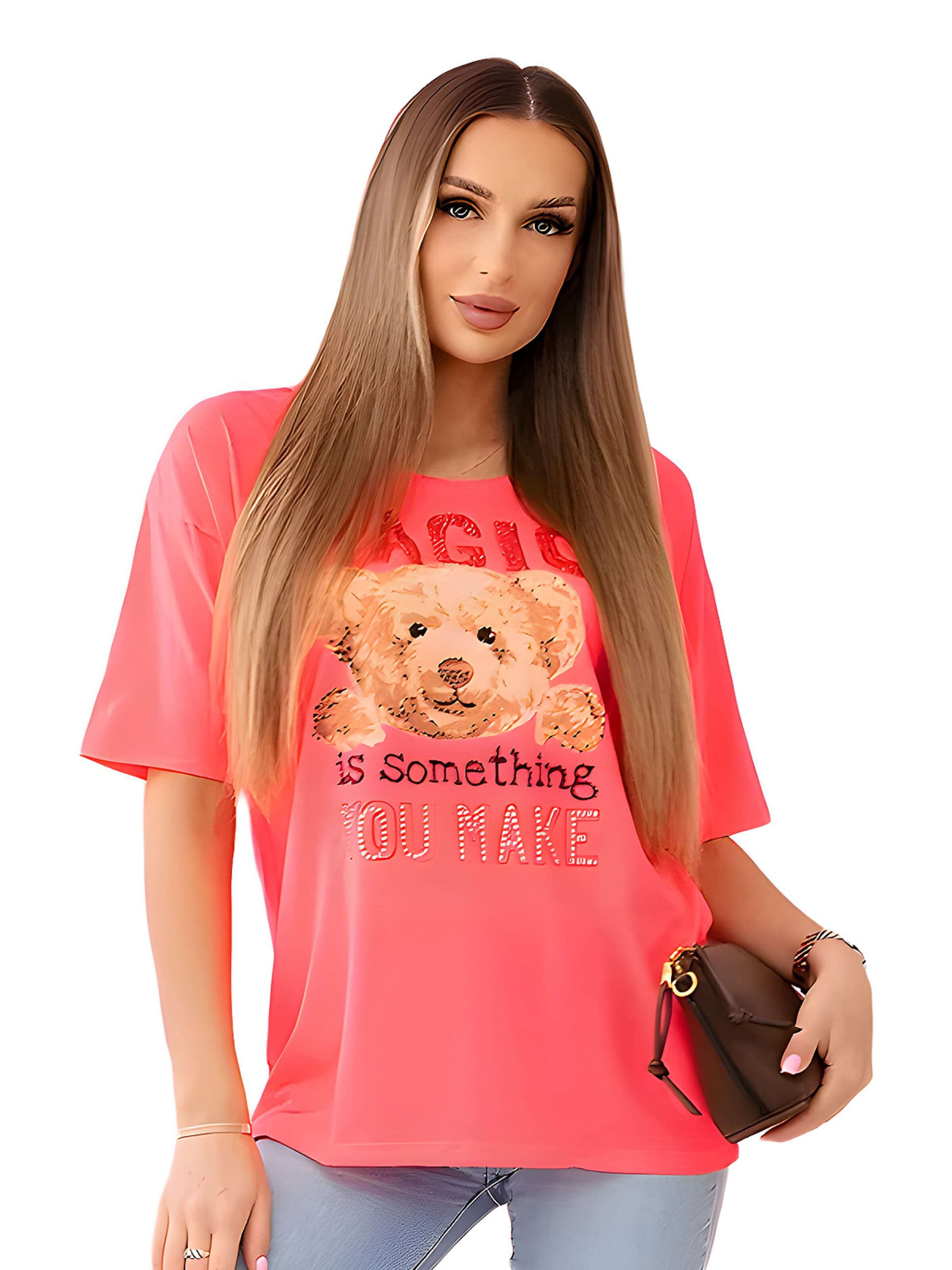 Lumera Shirt in Roze: voorkant