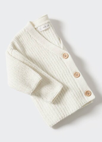 MANGO KIDS Knit Cardigan 'Souffleb' in White