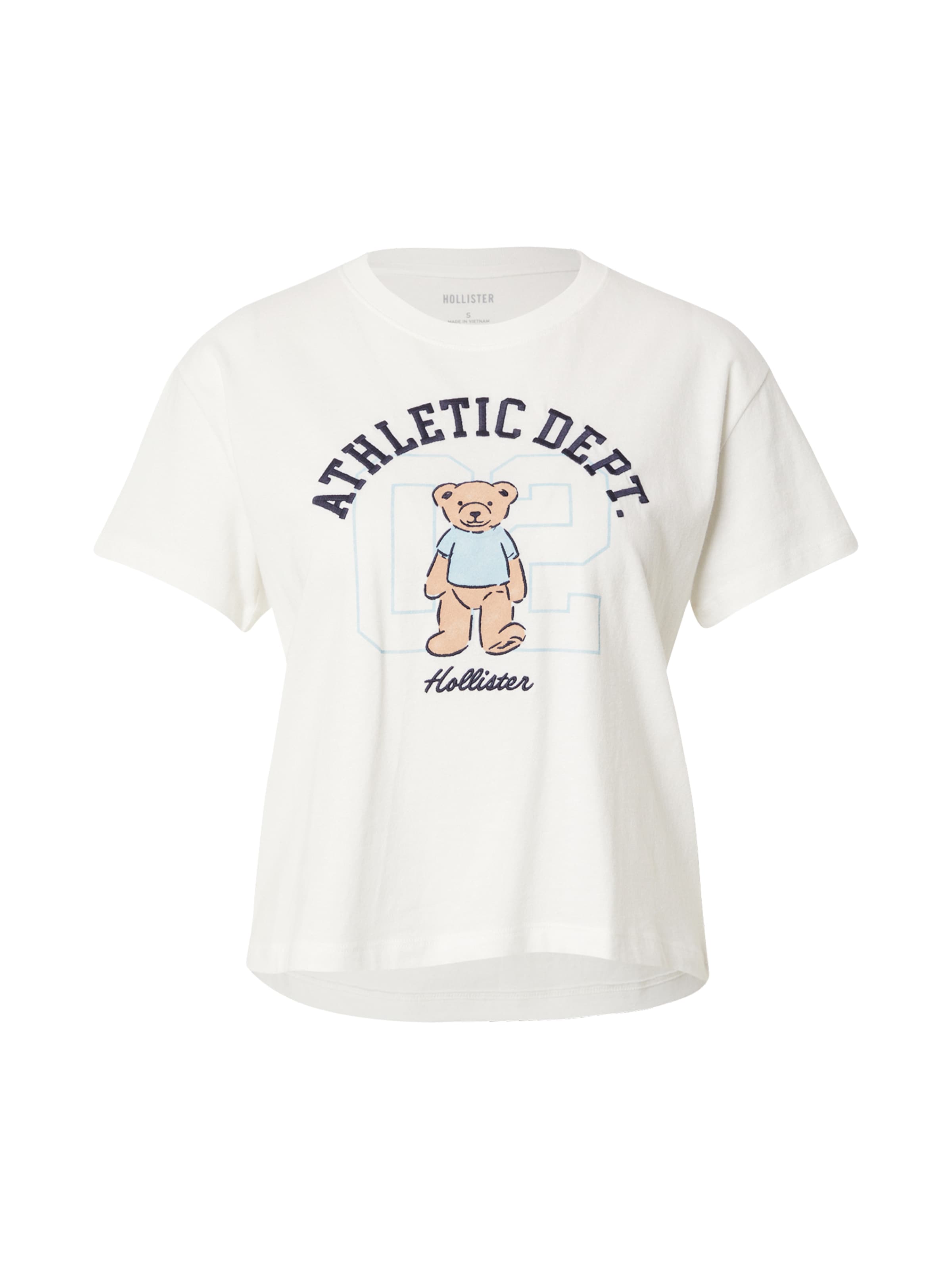 HOLLISTER T-Krekls, krāsa - bēšs / zils / balts, Preces skats