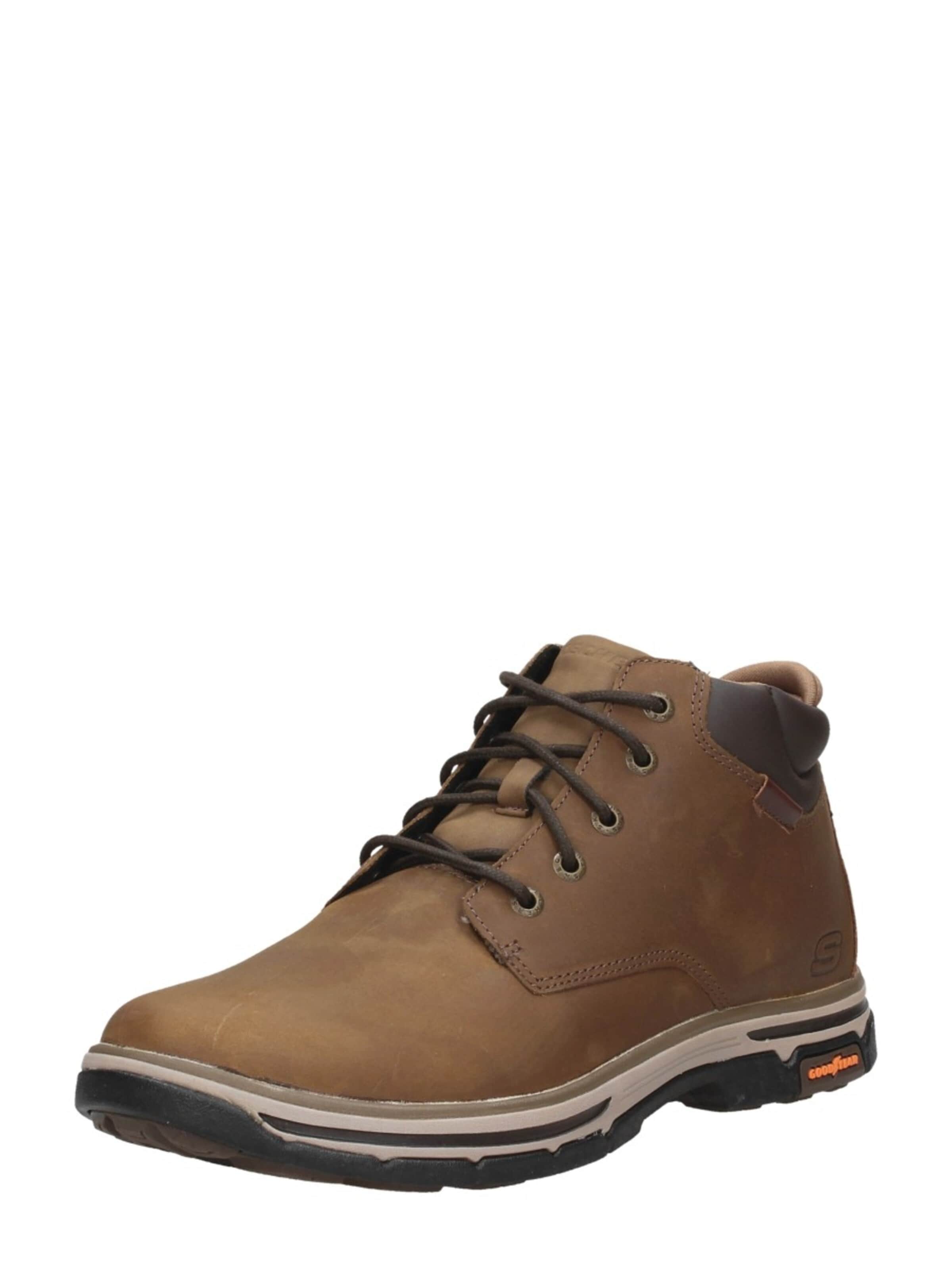 Bottes à lacets 'Relaxed Fit: Segment 2.0 - Brogden' SKECHERS en marron