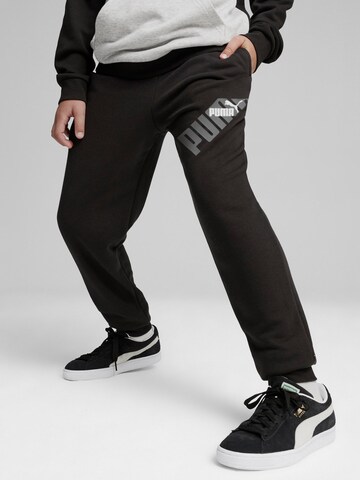 PUMA - Tapered Pantalón 'Power' en negro: frente