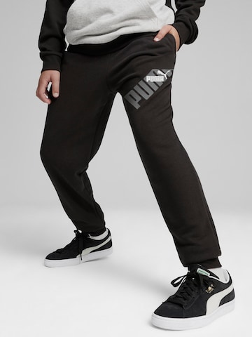 PUMA Tapered Pants 'Power' in Black: front