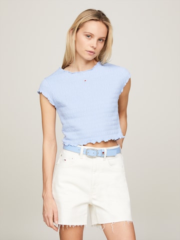 Tommy Jeans Shirt 'Essential' in Blue: front