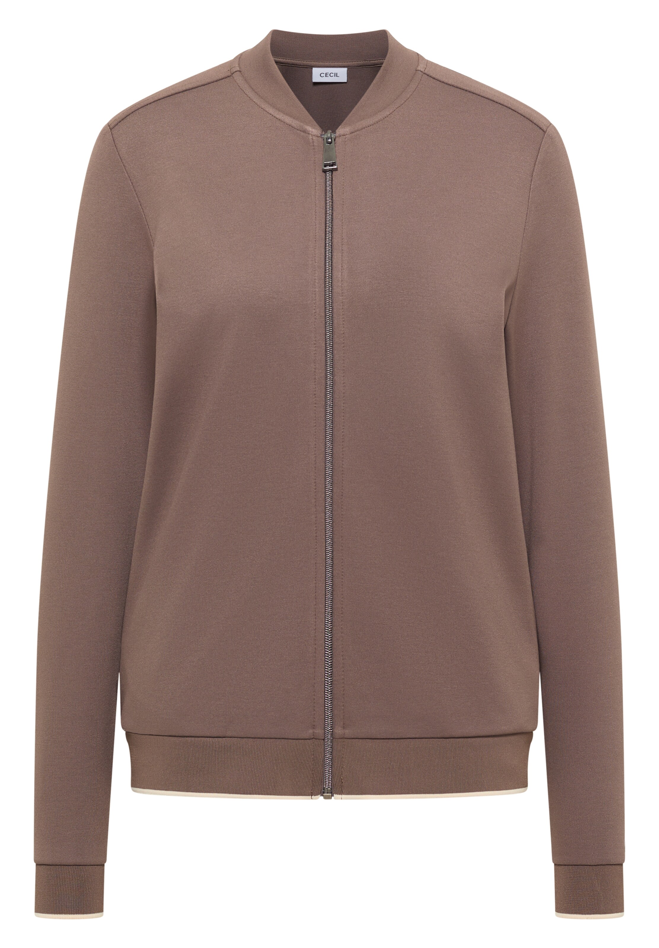 CECIL Sweatjacke in Grau: Vorderseite