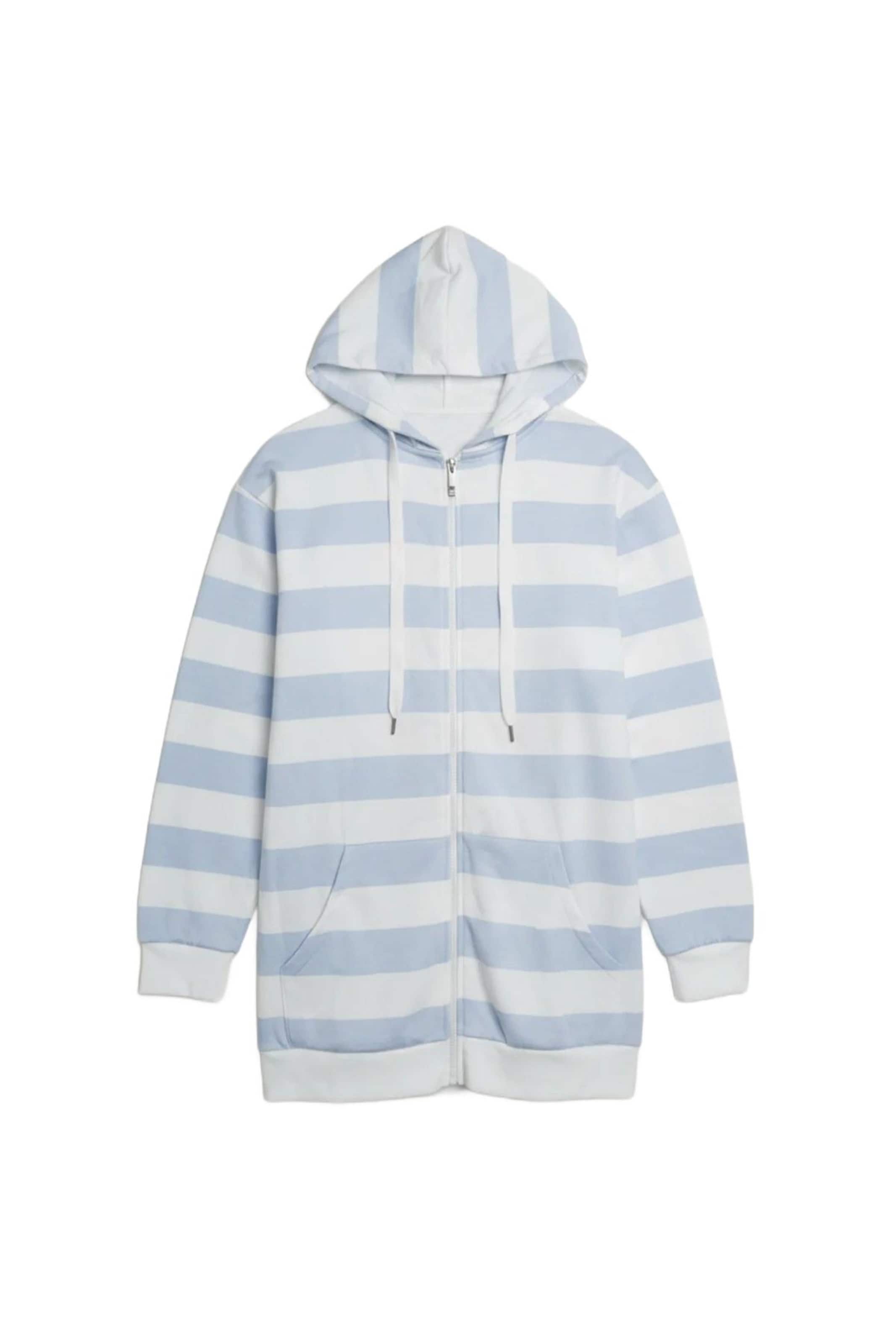 Shape Of You Sweatvest in Blauw: voorkant