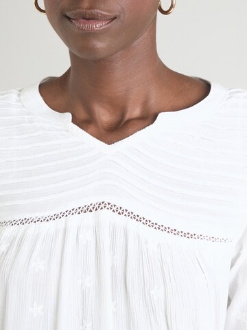 Hailys Shirt 'Sc44hiffli' in White