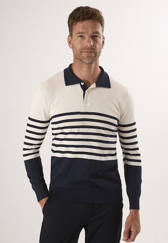 Pull-over Felix Hardy en blanc : devant