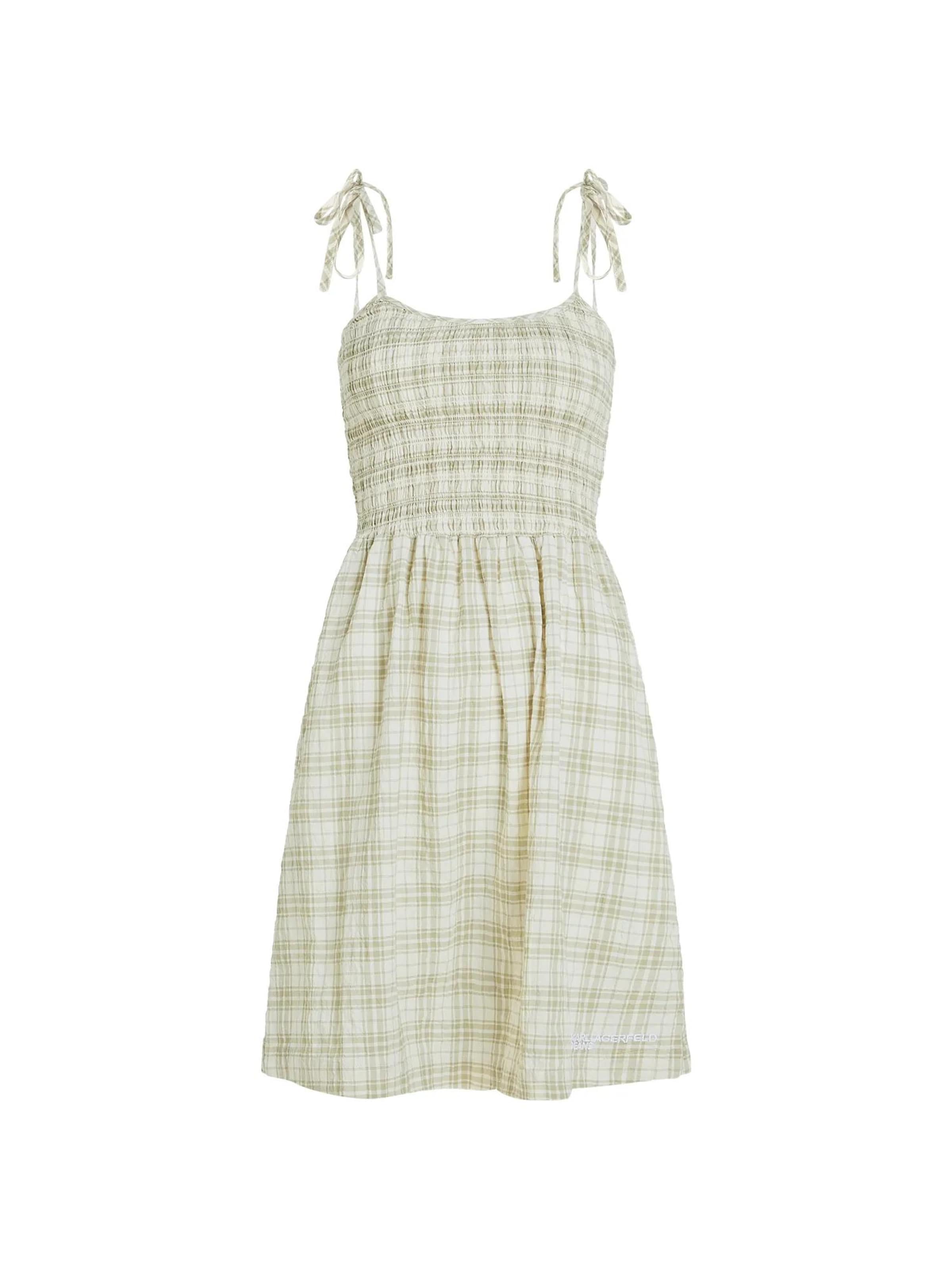 KARL LAGERFELD JEANS Summer dress in Green: front