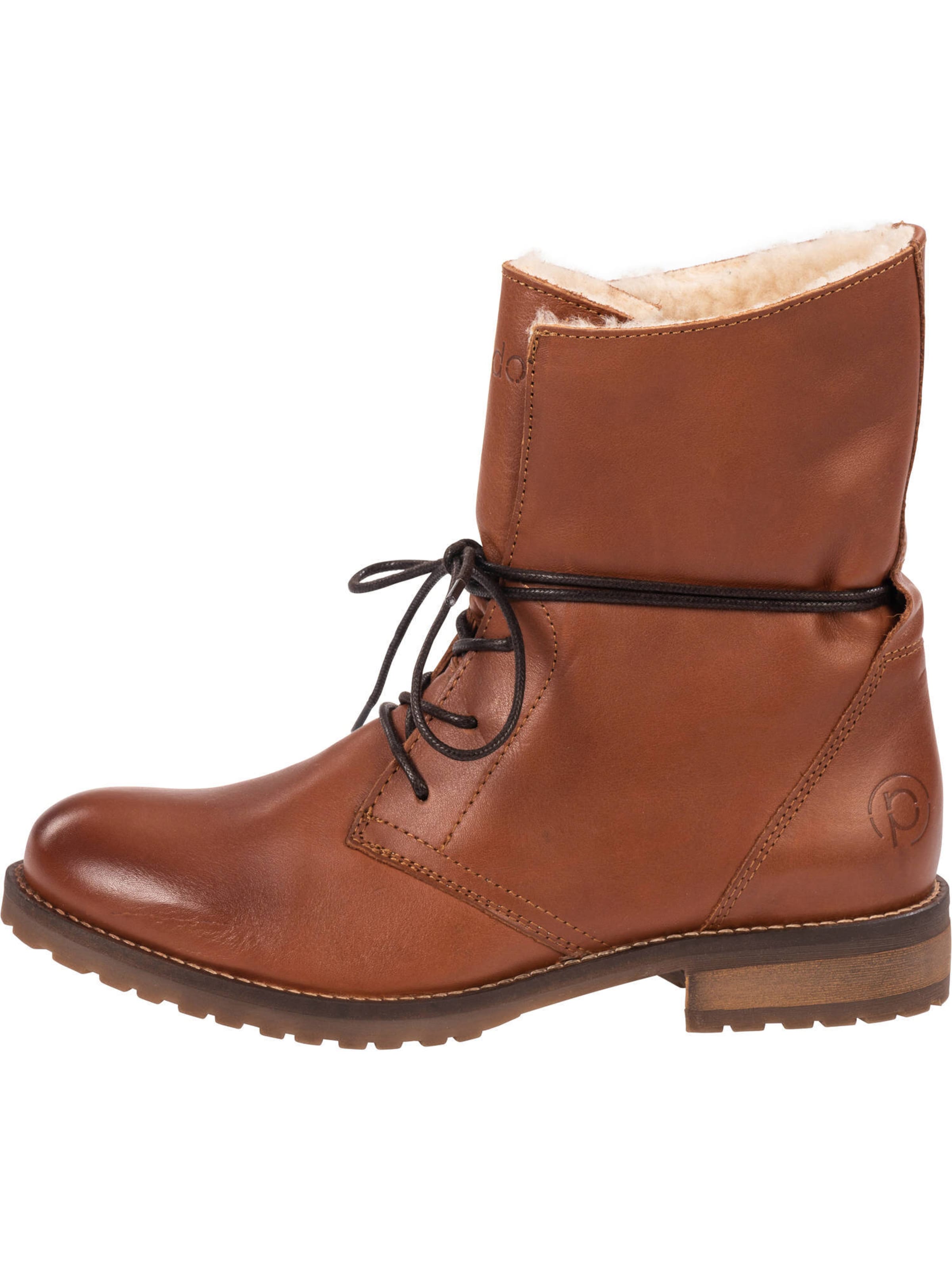 Palado Lace-up bootie 'Kasos' in Brown