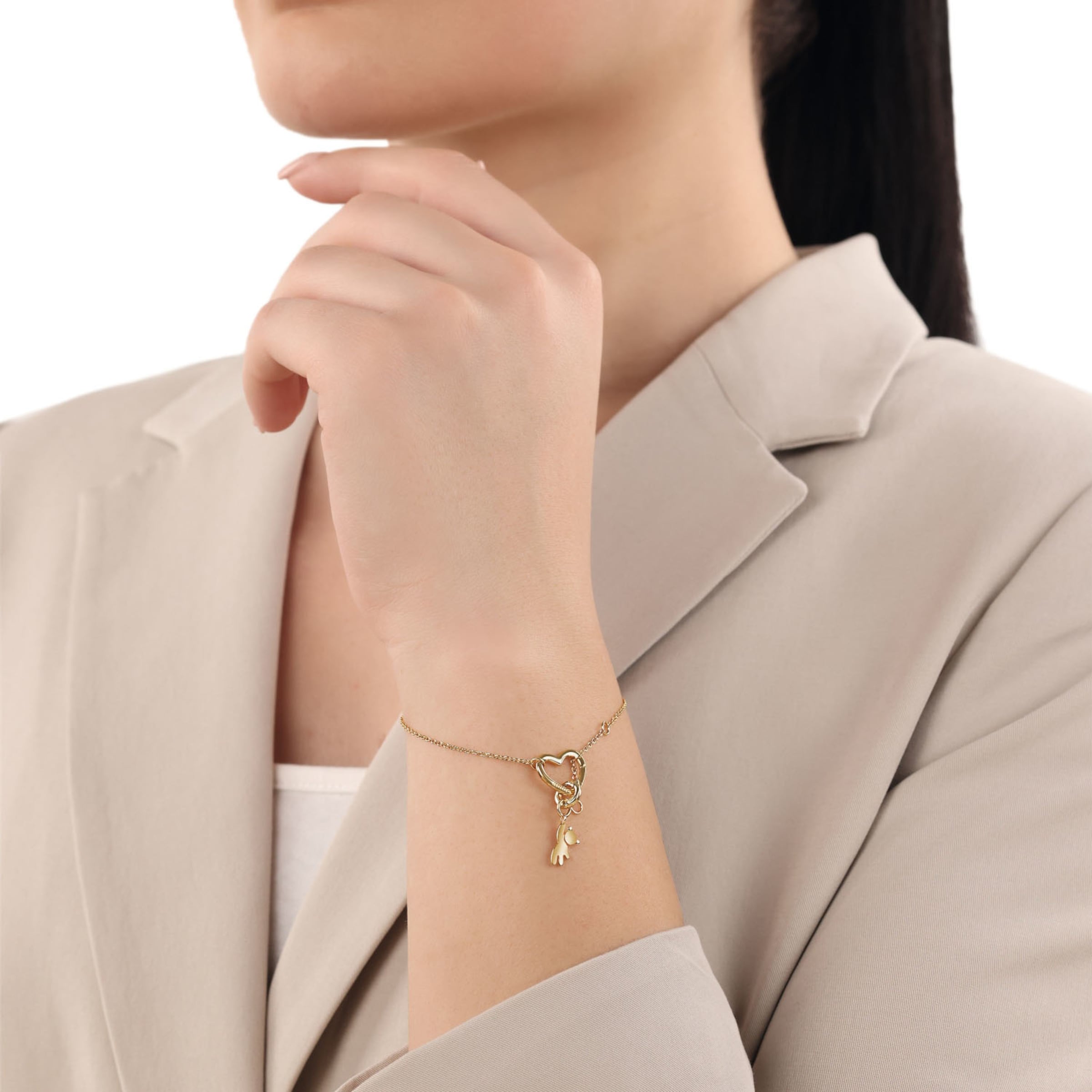 AMOR Bracelet in Gold: front