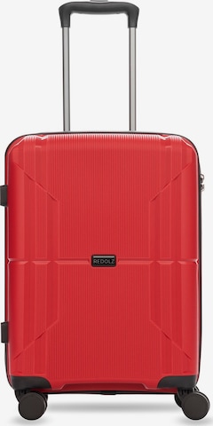 Trolley 'Essentials' di Redolz in rosso: frontale
