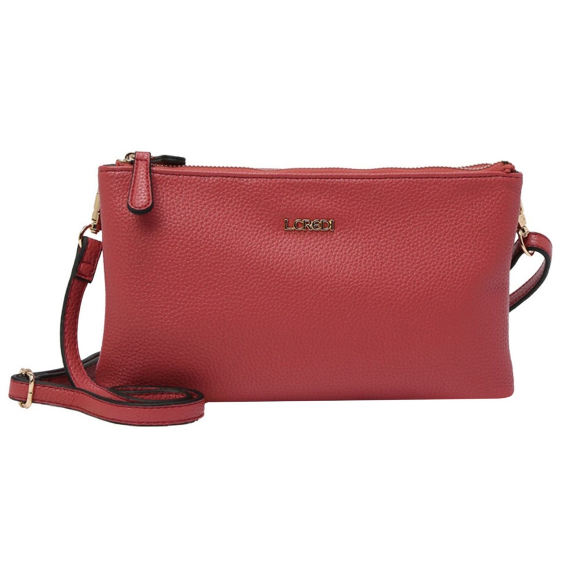 L.CREDI Umhängetasche 'Ella' in Rot: Vorderseite