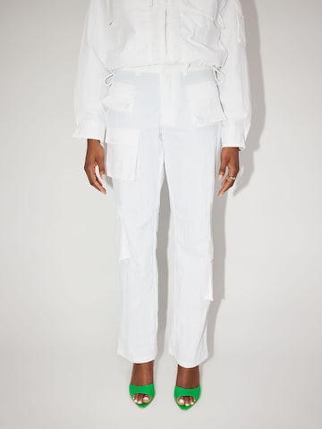 LeGer by Lena Gercke Cargo Pants 'Jocelyn' in White: front