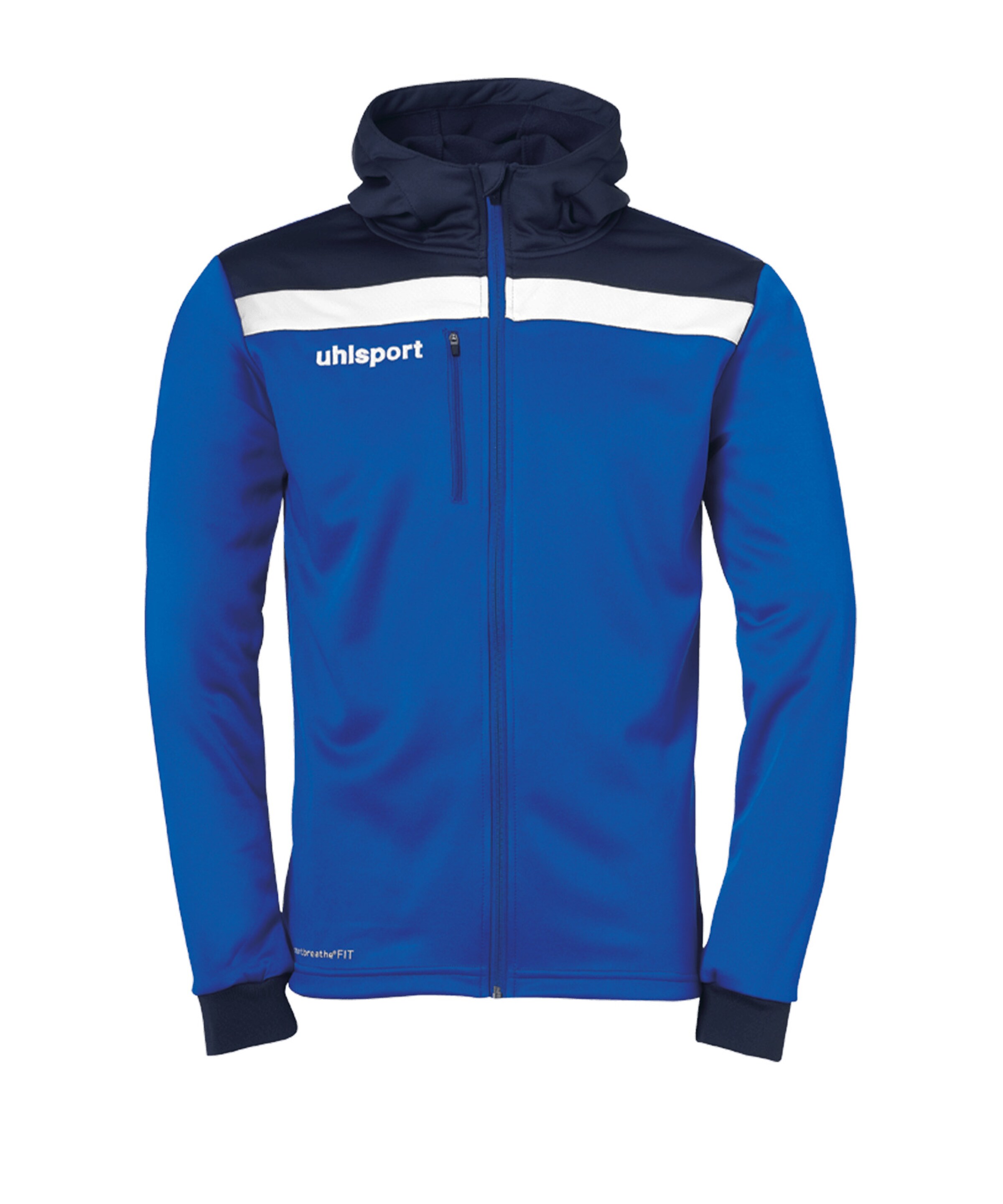 UHLSPORT Athletic Jacket in Blue: front