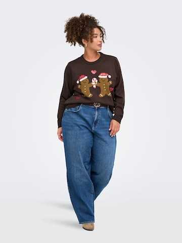 Pull-over 'CARXMAS SHINE MOTIVE' ONLY Carmakoma en marron