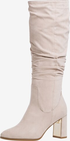 Bottes TAMARIS en beige : devant