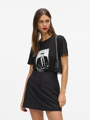 Karl LagerfeldMajica - crna boja: prednji dio