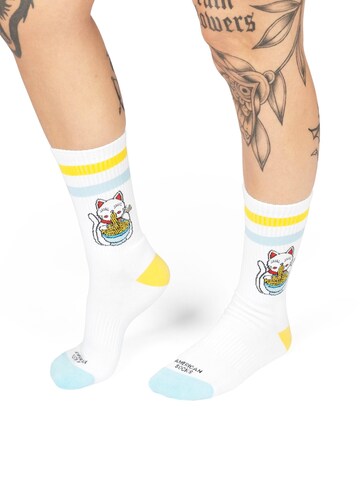 American Socks Socks 'Neko - Mid High' in White