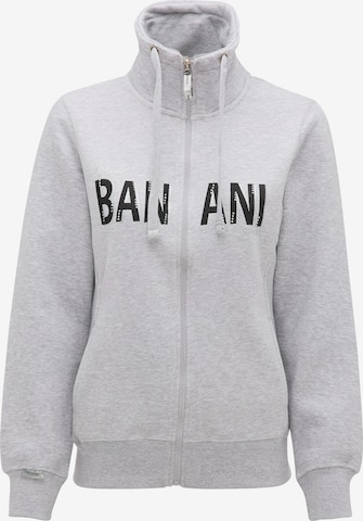 BRUNO BANANI Zip-Up Hoodie in Grey: front