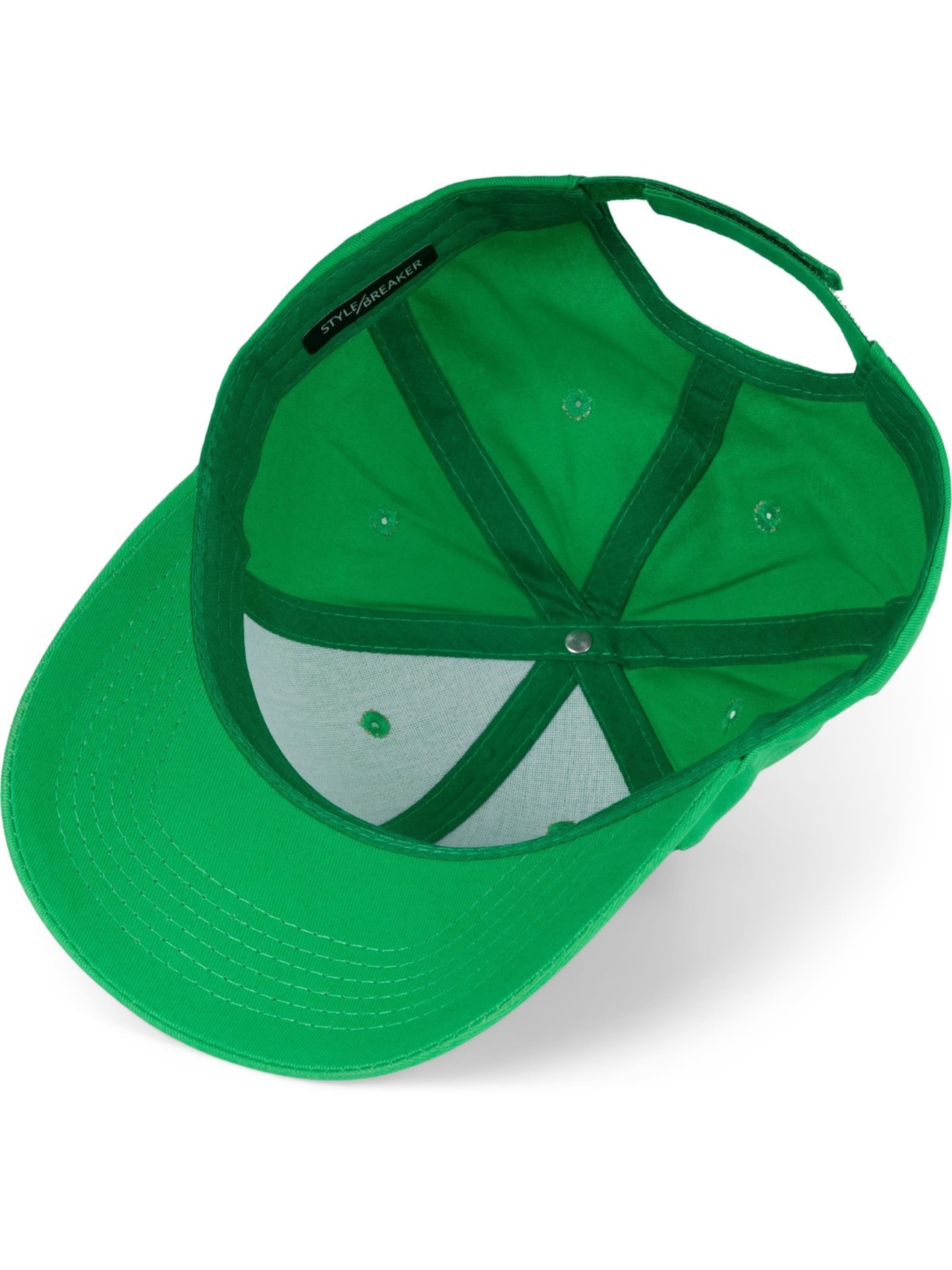 styleBREAKER Cap 'Baseball Cap Einfarbig'‌‌‌‌‌‌ in Grün