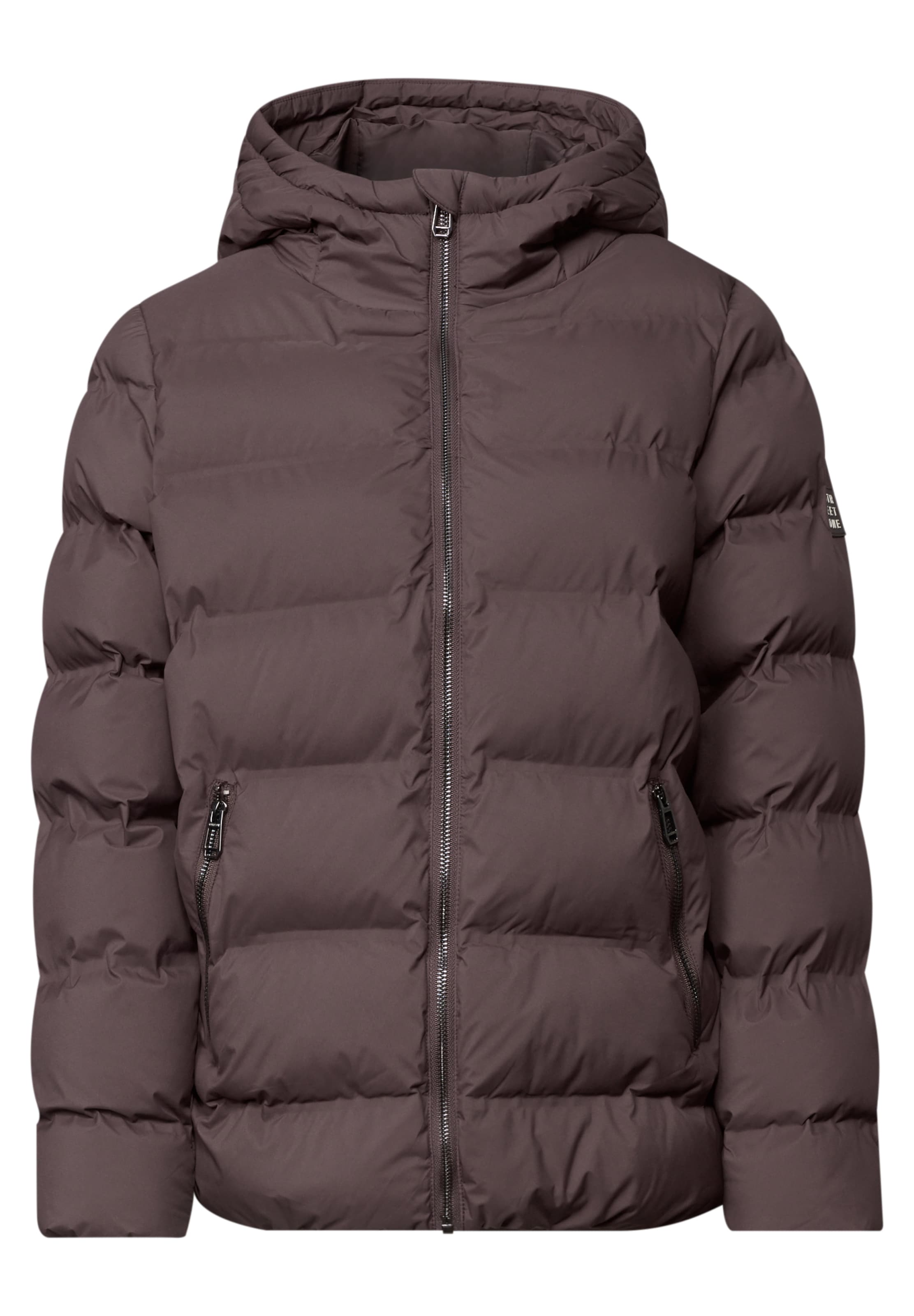 STREET ONE Winter Jacket in Brown: front