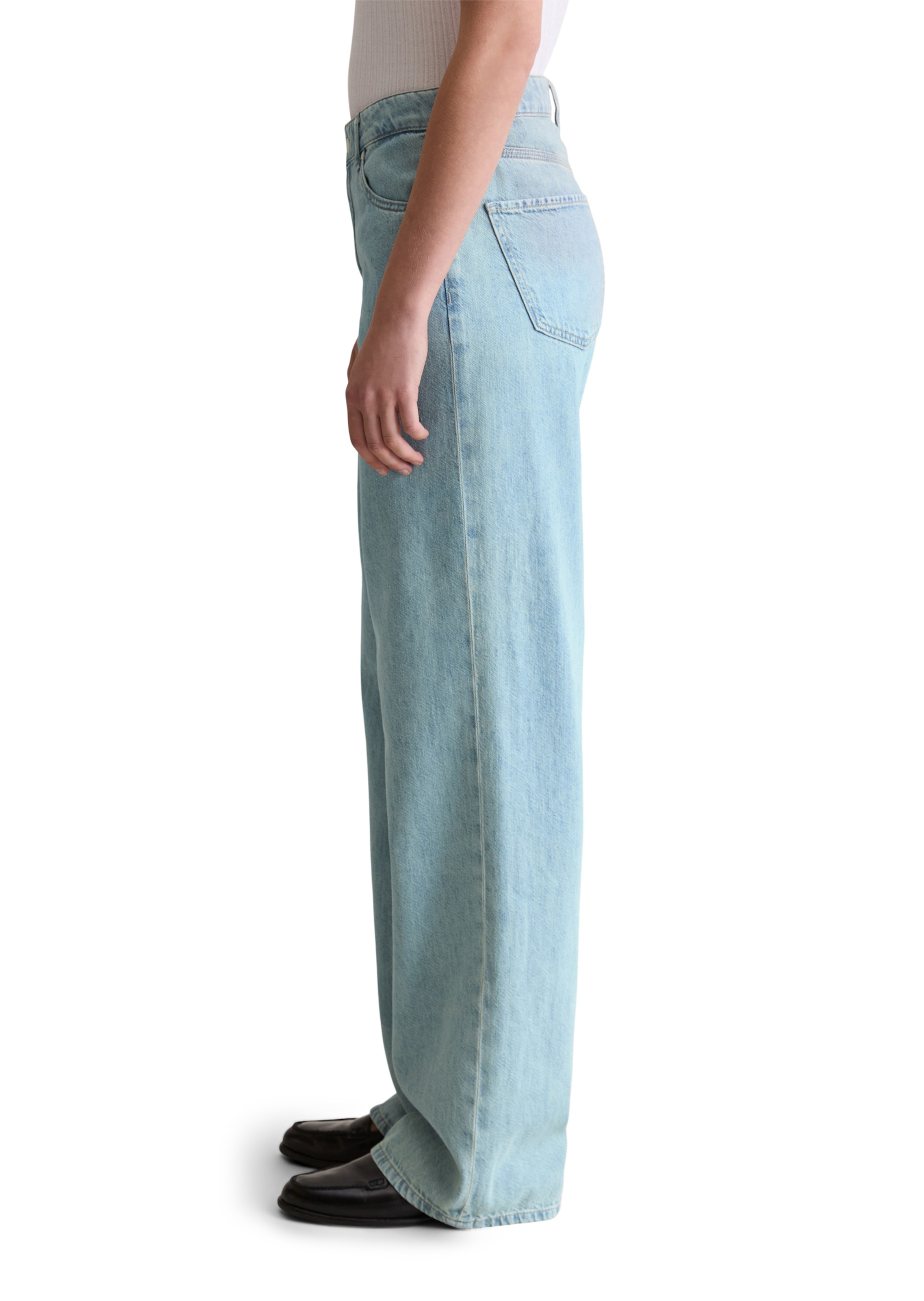 Marc O'Polo DENIM Wide Leg Jeans 'Tomma' in Blau