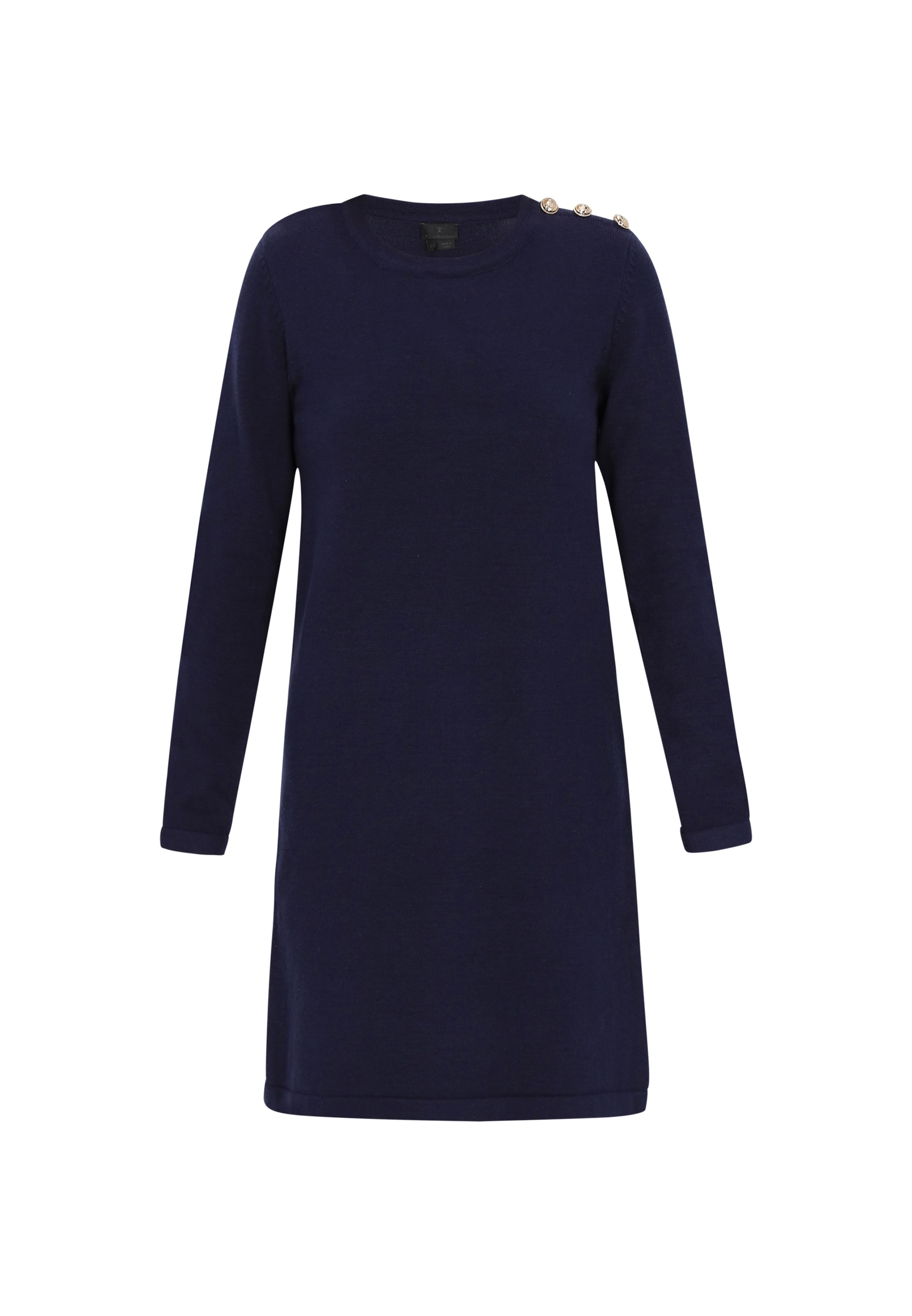 DreiMaster Klassik Πλεκτό φόρεμα σε μπλε: μπροστά