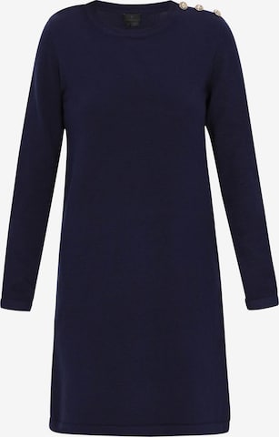 DreiMaster Klassik - Vestido de punto en azul: frente