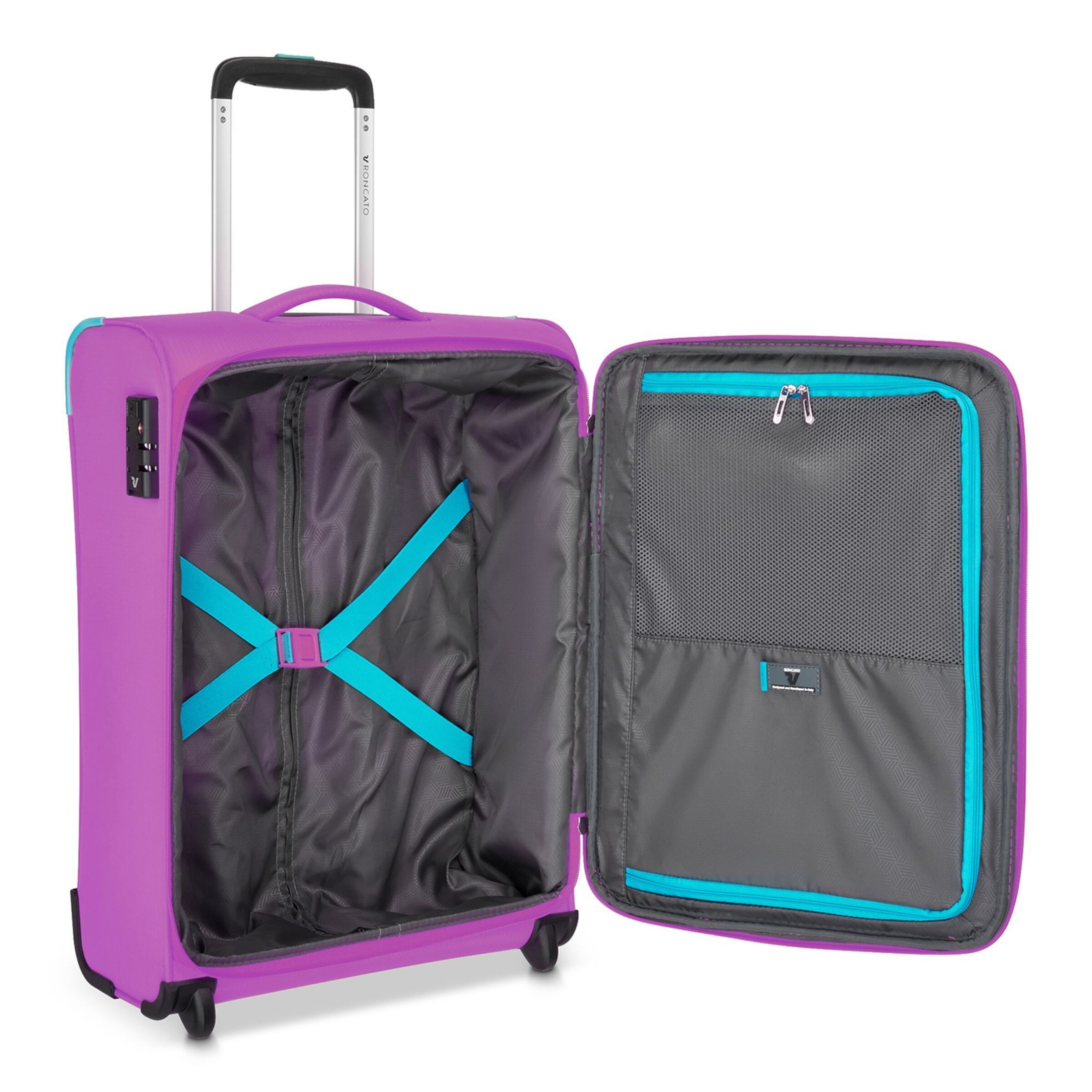 Roncato Trolley 'Lite Soft Neon' in Lila