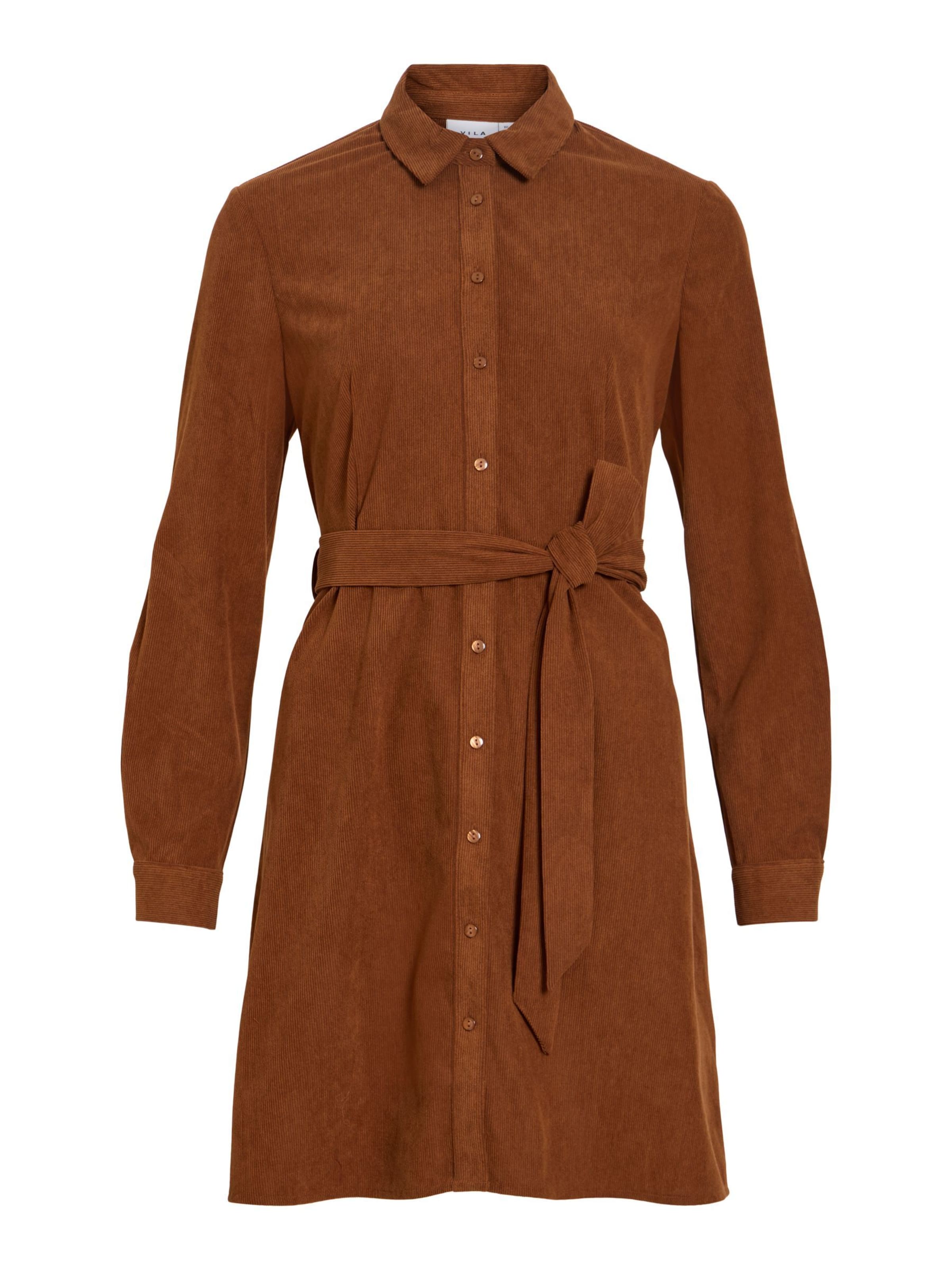 VILA Blousejurk 'VIElsa' in Bruin: voorkant