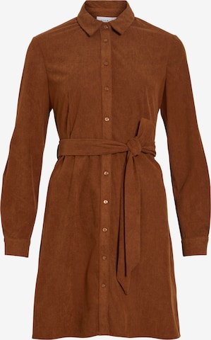 VILA - Vestido camisero 'VIElsa' en marrón: frente