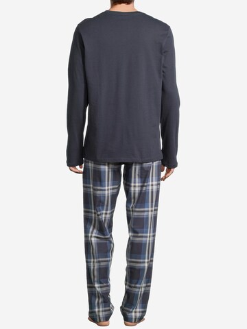 SCHIESSER Long Pajamas 'Night & Home' in Blue