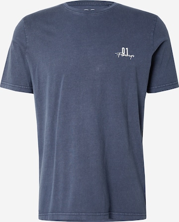 QS Shirt in Blau: Vorderseite