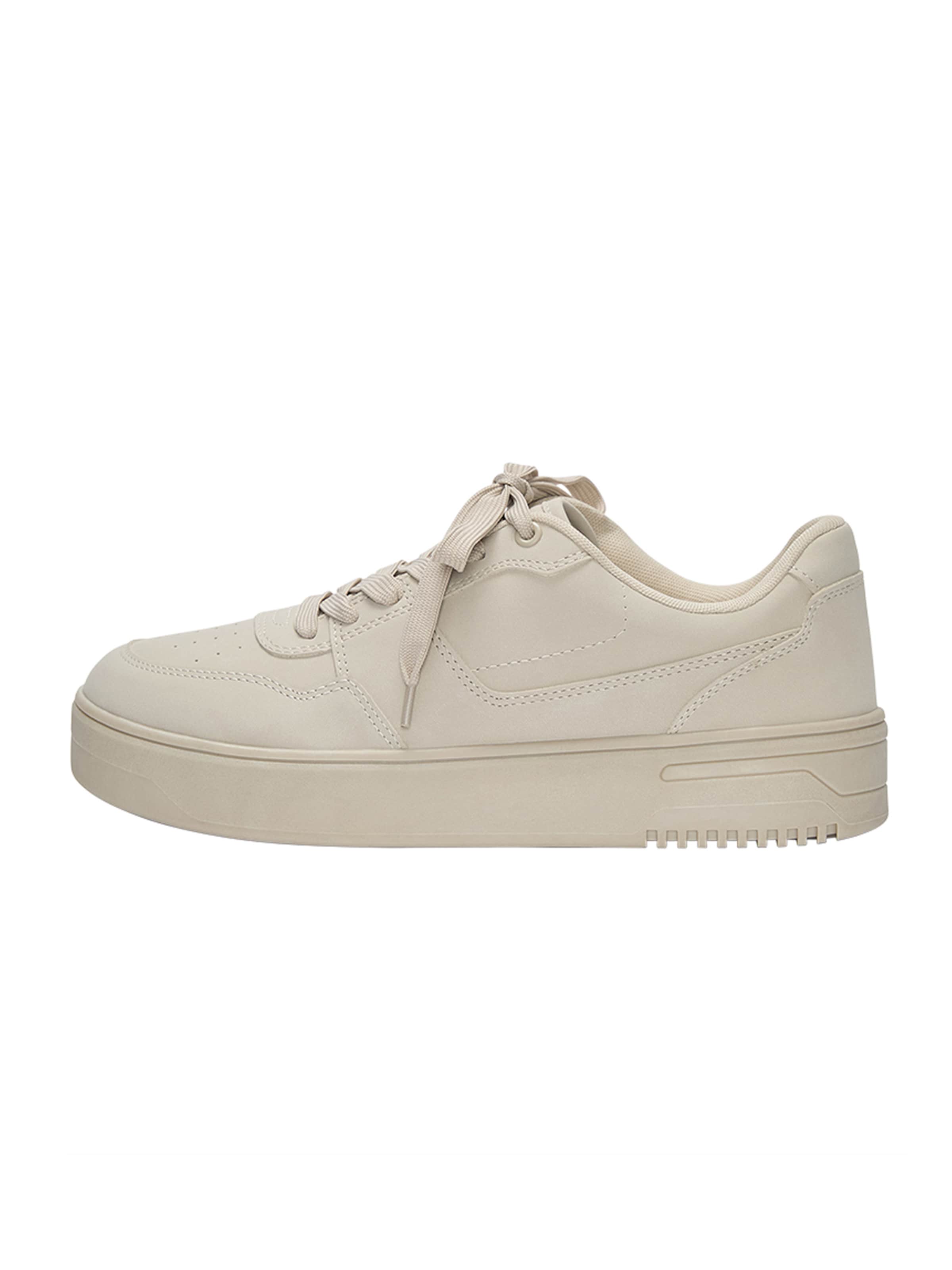 Pull&Bear Platform trainers in Beige
