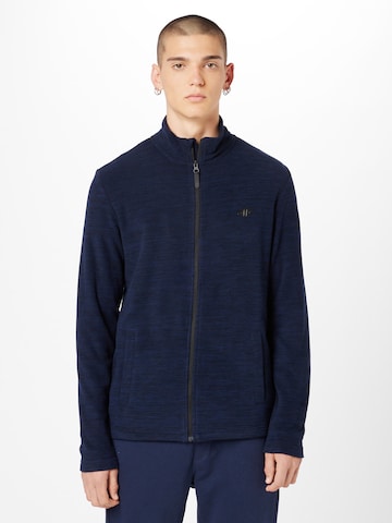 4F Athletic Fleece Jacket in Blue: front