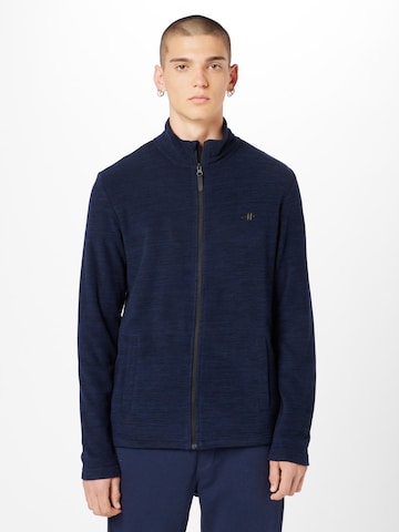 4F Funktionele fleece-jas in Blauw: voorkant