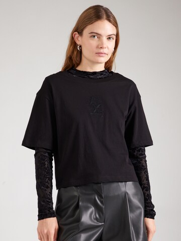 ARMANI EXCHANGE Футболка в Черный: спереди