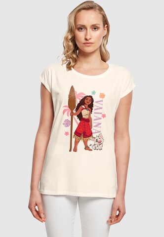 ABSOLUTE CULT T-Shirt 'Moana - Moana And Pua' in Beige: Vorderseite