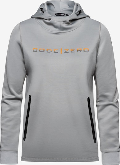 CODE-ZERO Trainingskapuzenpullover in grau, Produktansicht