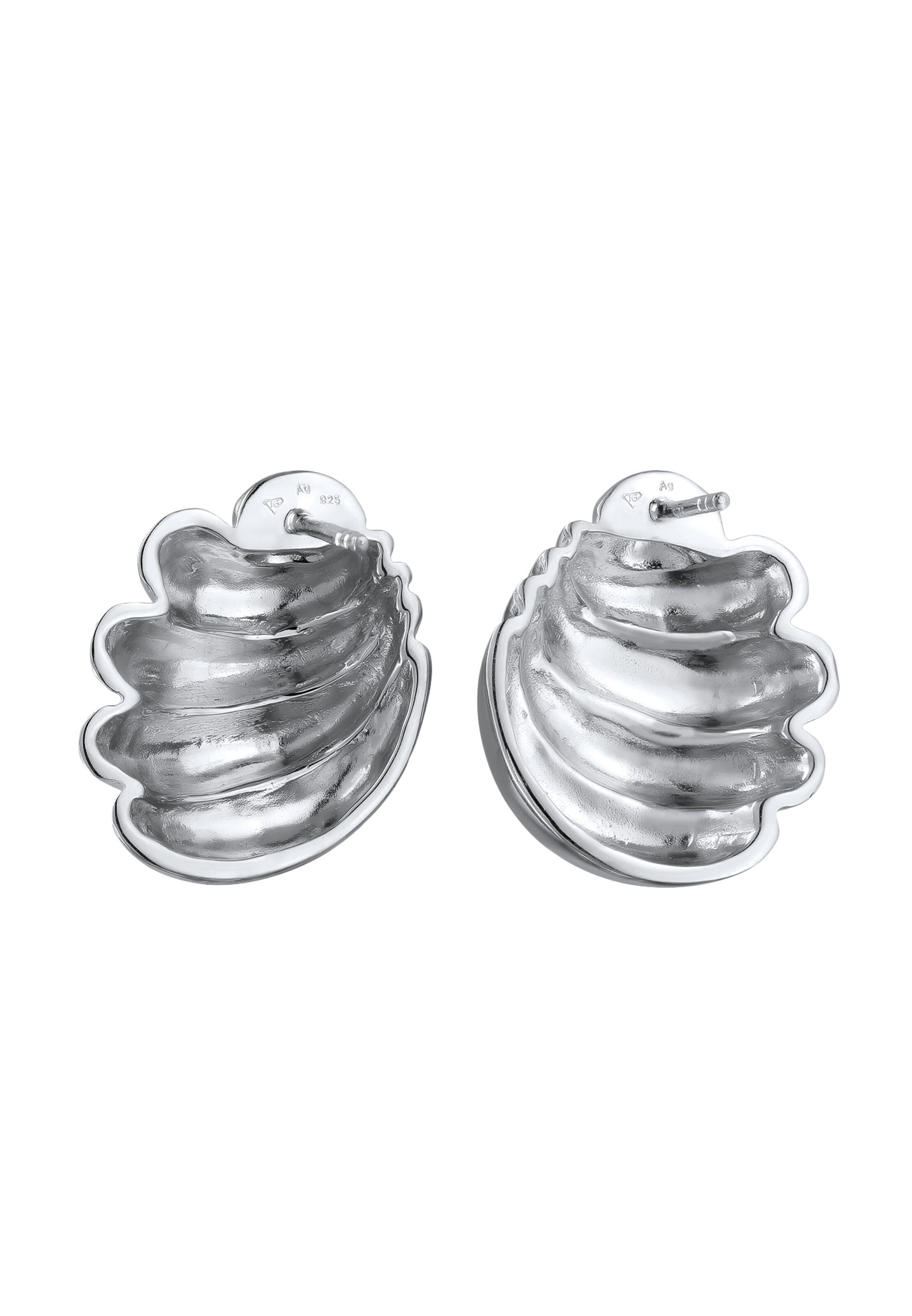 ELLI PREMIUM Ohrringe 'Muschel' in Silber