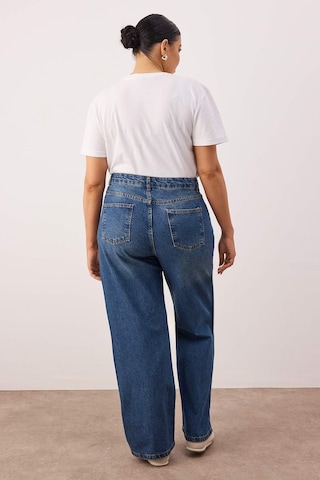 Trendyol Curve Wide Leg Jeans i blå