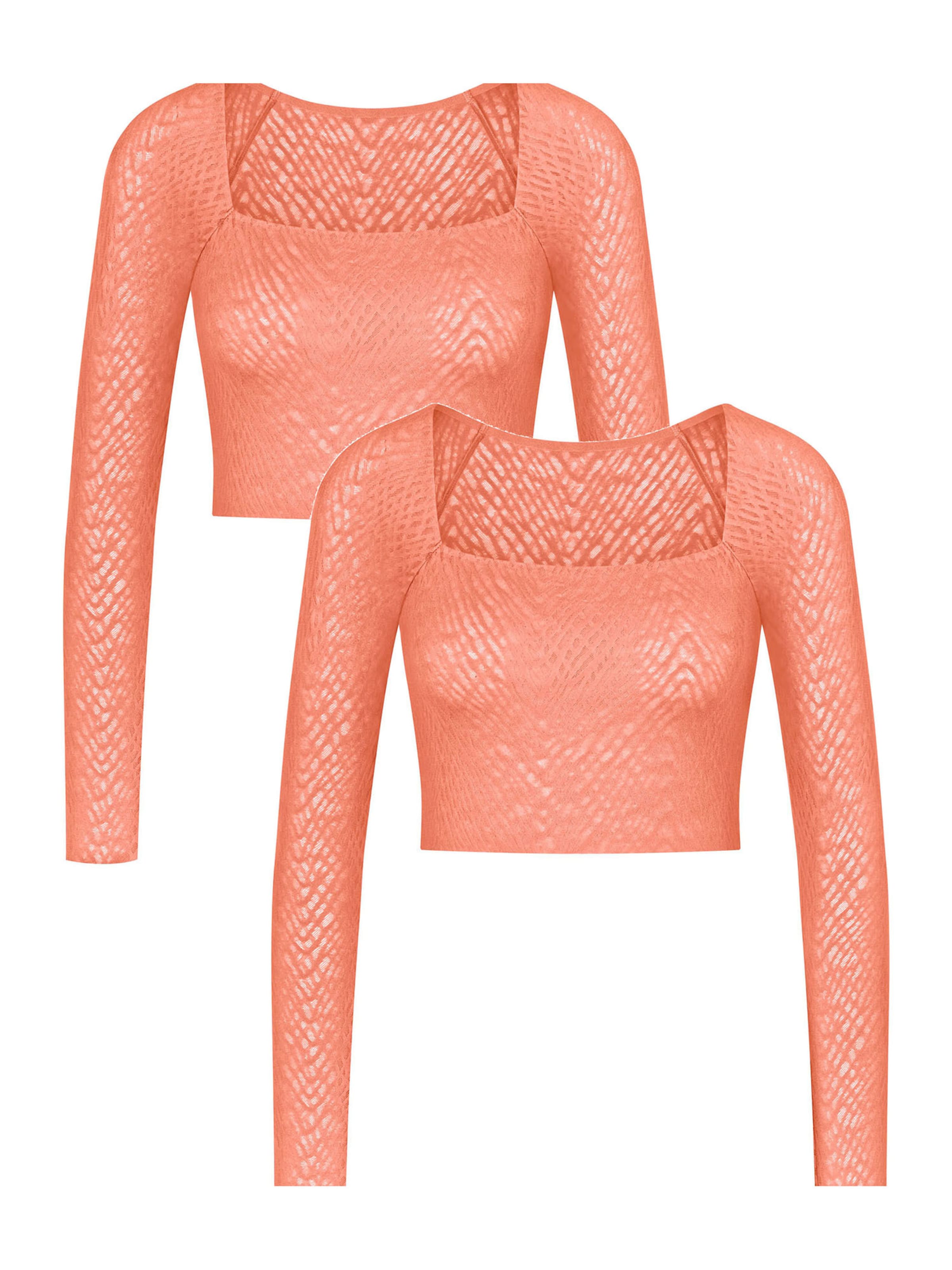 SLOGGI - Camisa ' ZERO Feel Bliss Top ' em laranja: frente