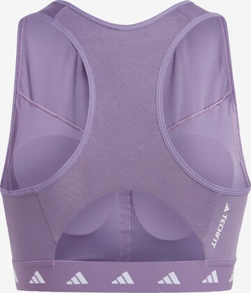 ADIDAS PERFORMANCE Bustier Sport bh 'Powerimpact' in Lila